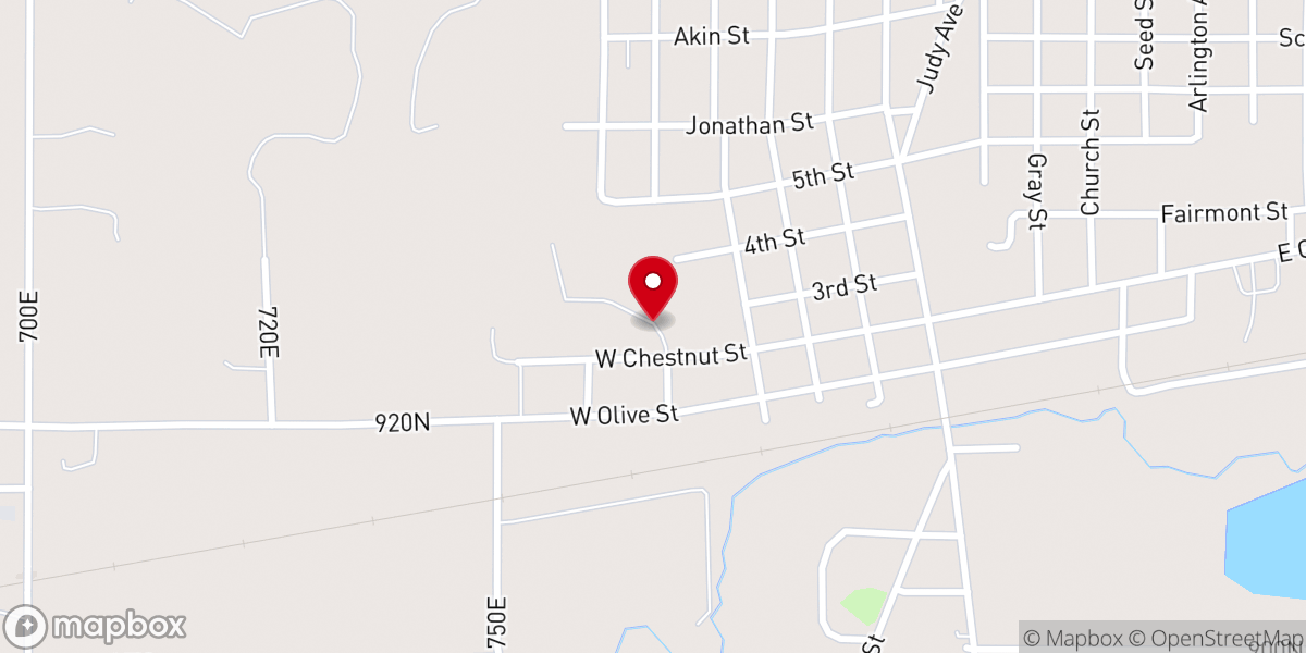 Map showing location of Fountain Fellowship of Lawrence County