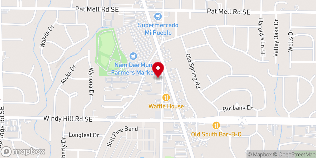 Map showing location of His Grace Restoration Ministries Inc