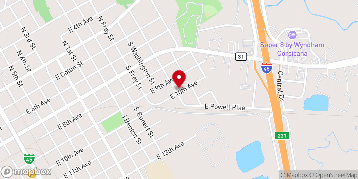 Map showing location of Church of the Living God