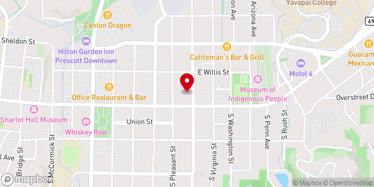 Map showing location of Mount Vernon Church Of Christ