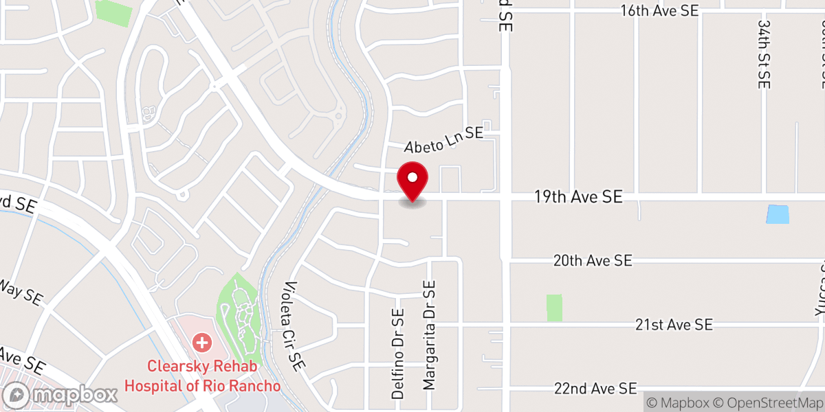 Map showing location of Peace Lutheran Church