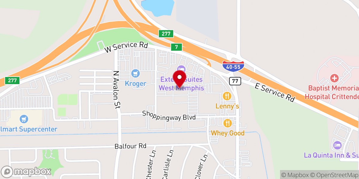 Map showing location of New Beginnings Methodist Church