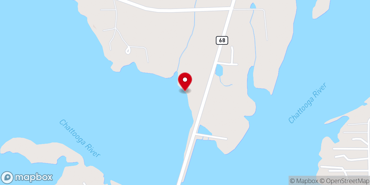Map showing location of Cedar Grove Baptist Church