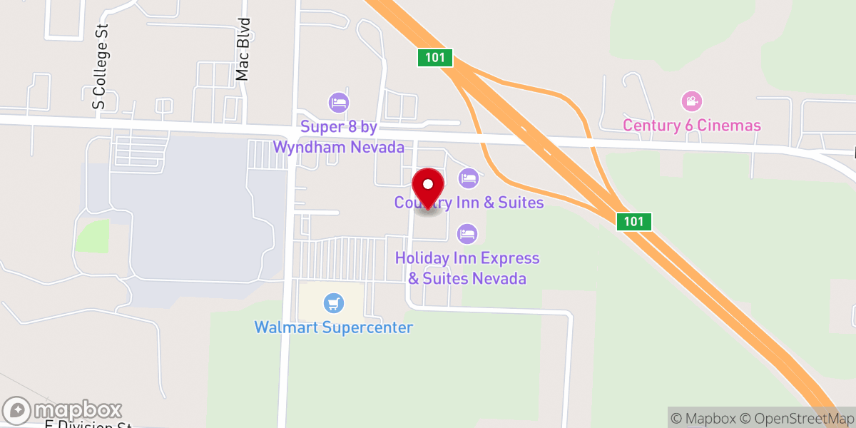 Map showing location of Freddy's Frozen Custard & Steakburgers