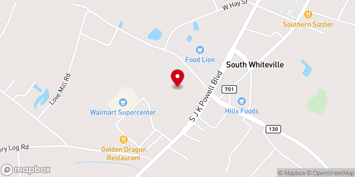 Map showing location of Hope Community Church
