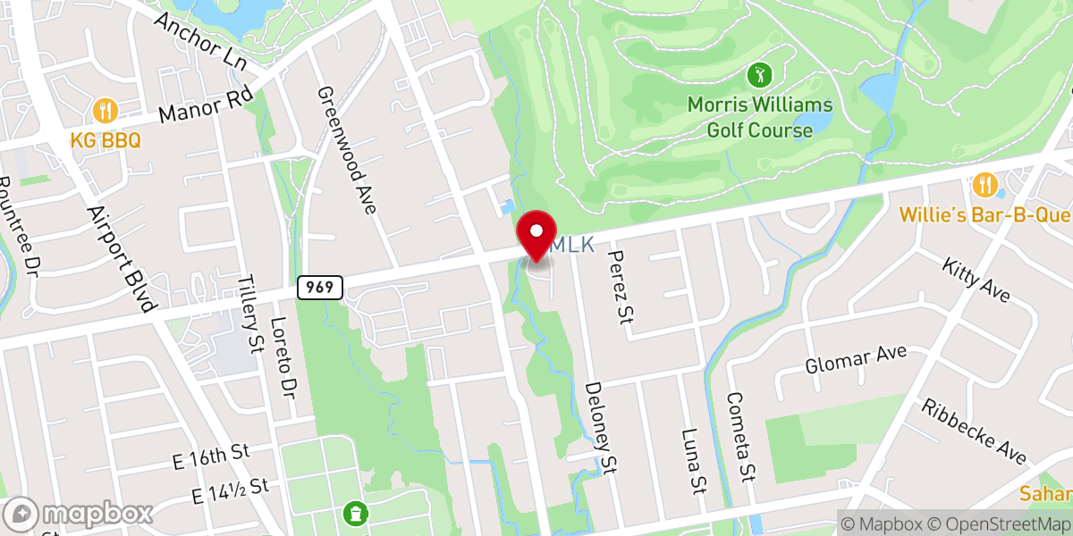 Map showing location of Friends Meeting of Austin
