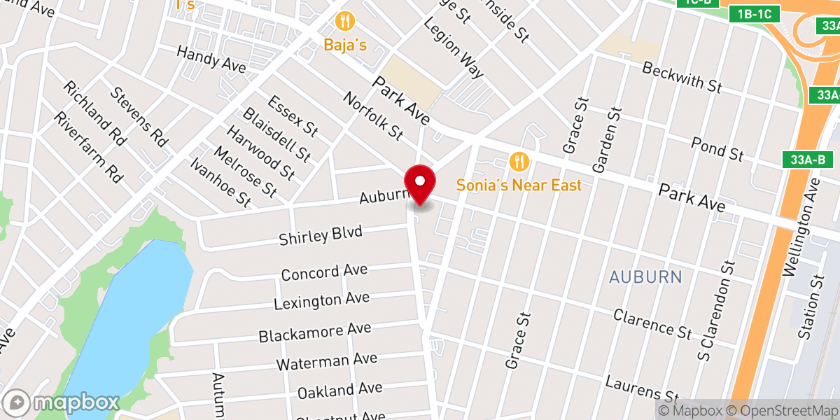 Map showing location of Church of the Ascension