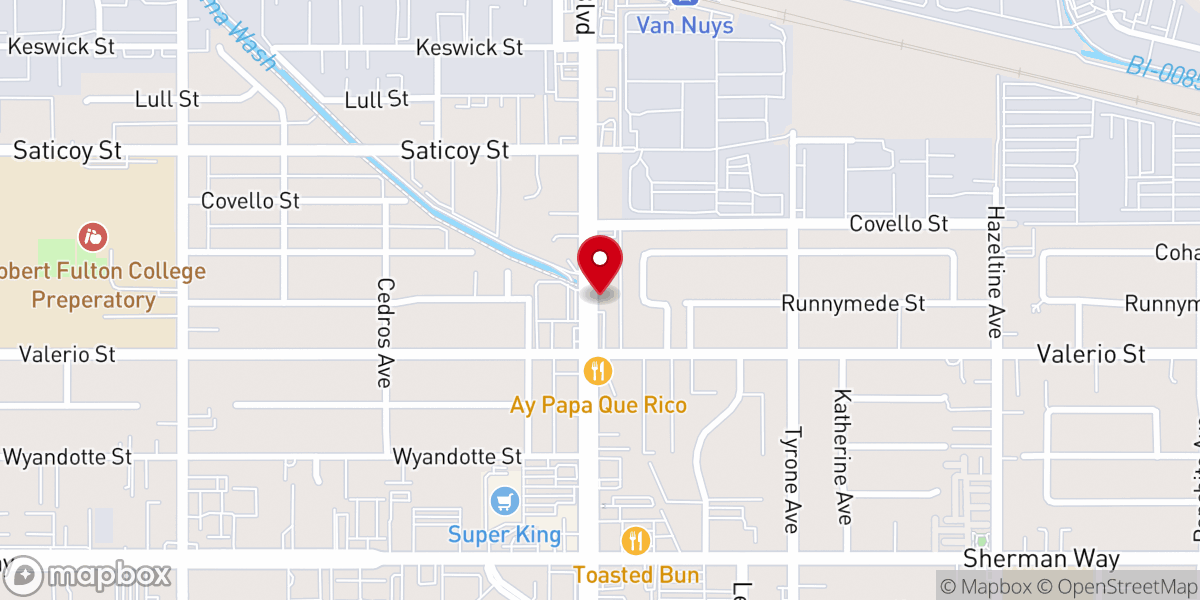 Map showing location of Iglesia Comunidad Biblica