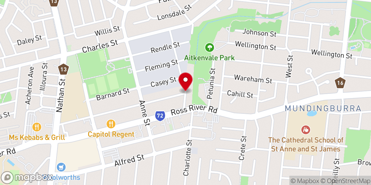 Map showing location of Immanuel Christian Church Inc