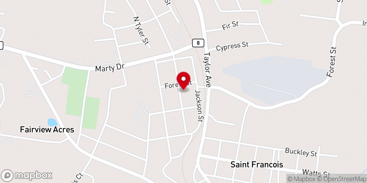 Map showing location of Hopewell