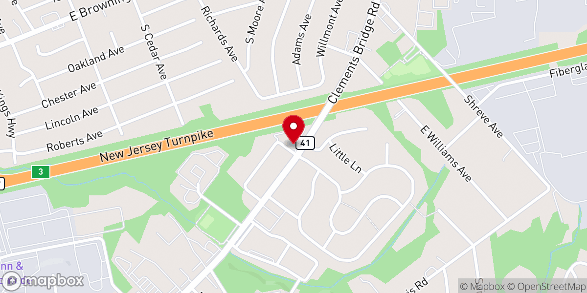 Map showing location of Grace Bible Church - Food Distribution Center