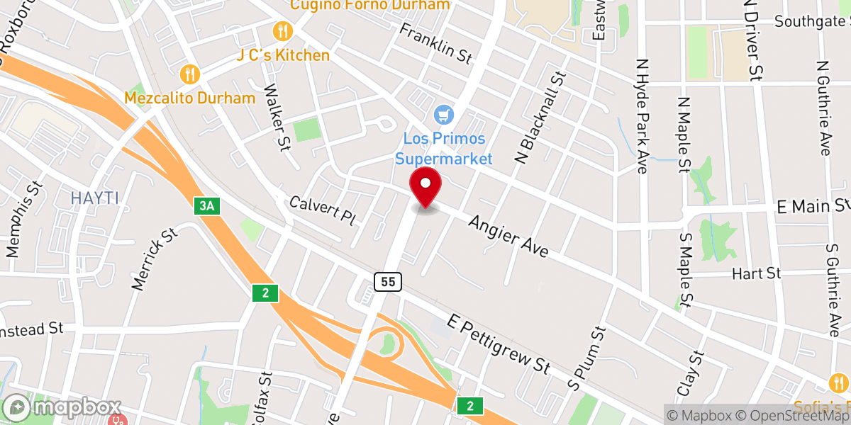 Map showing location of Asbury Temple United Methodist Church