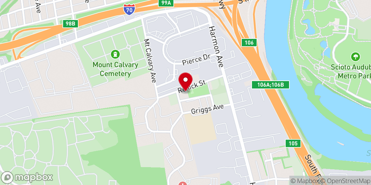 Map showing location of Mount Ararat Freedom Gospel Church