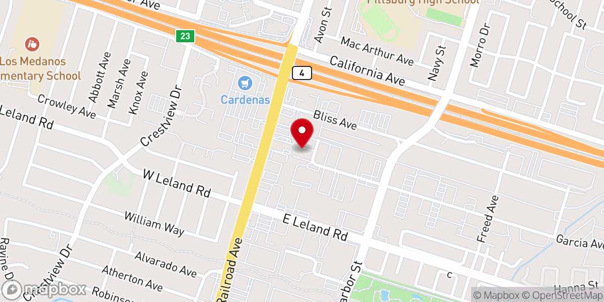 Map showing location of Destiny Christian Center