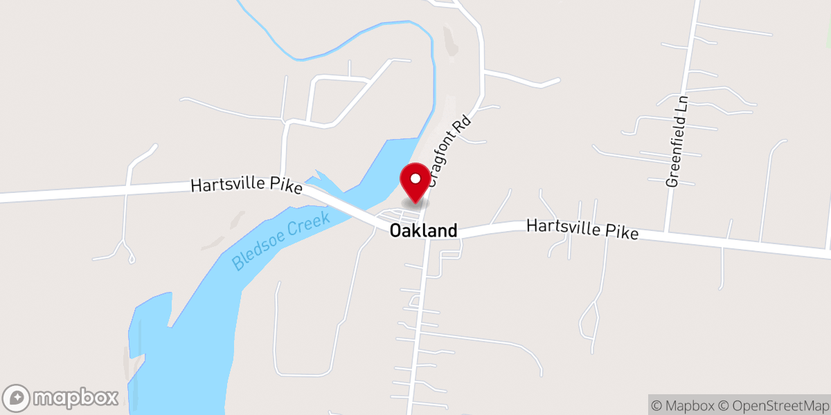 Map showing location of Old Union Church of Christ