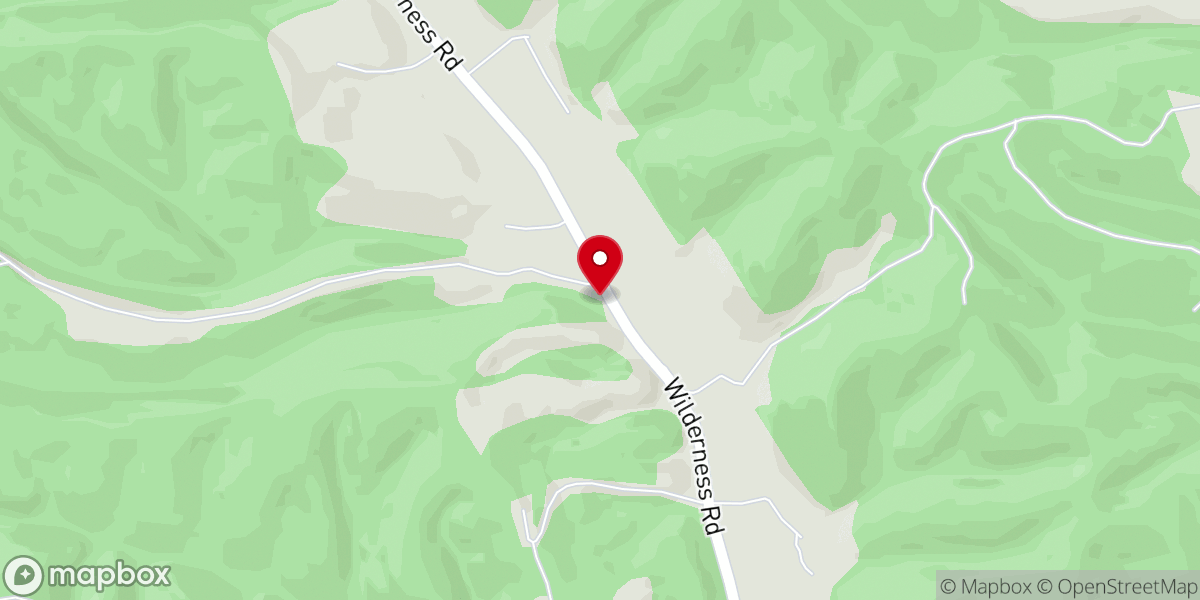 Map showing location of Wilderness Creek Church Of God