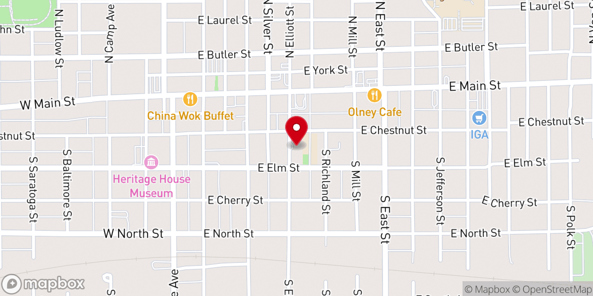 Map showing location of Saint Joseph School