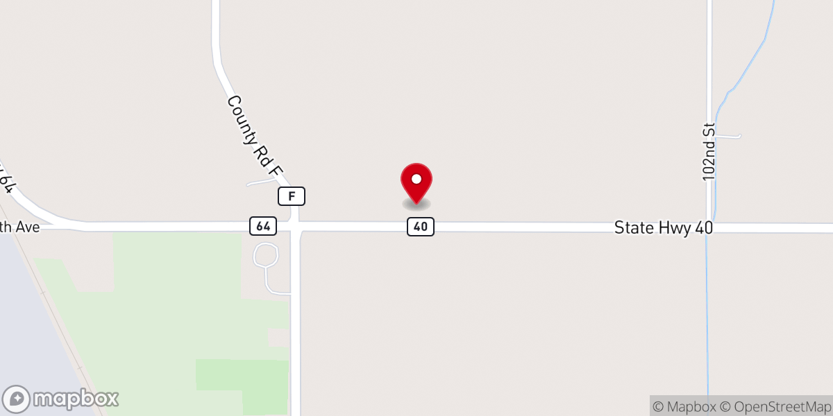 Map showing location of Harvestime Church - Bloomer