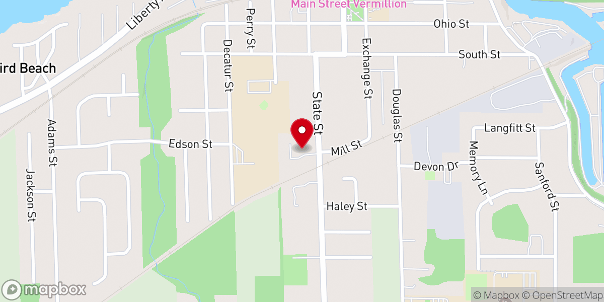 Map showing location of United Church of Christ