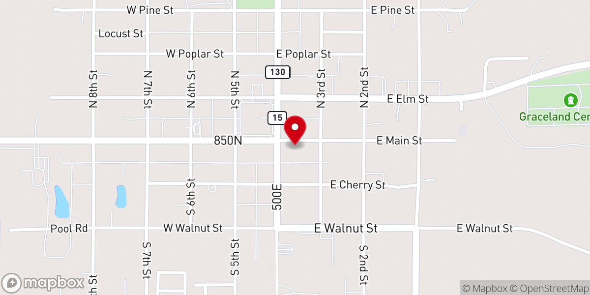 Map showing location of First United Methodist Church