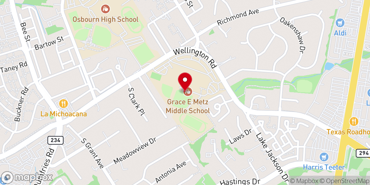 Map showing location of Light of Life Church