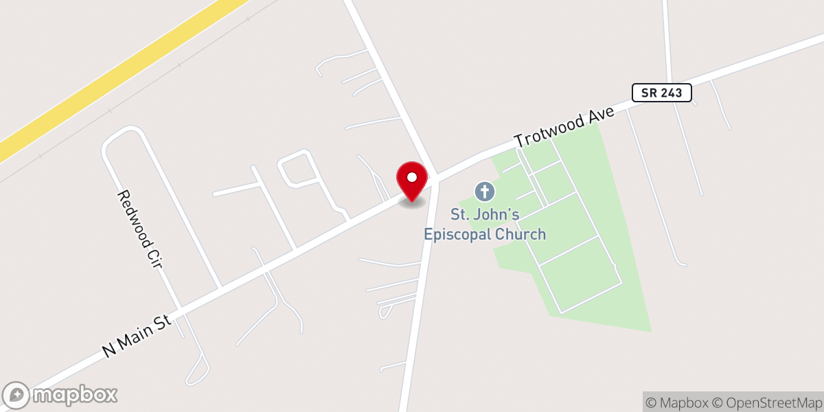 Map showing location of New Mercy United Pentecostal Church