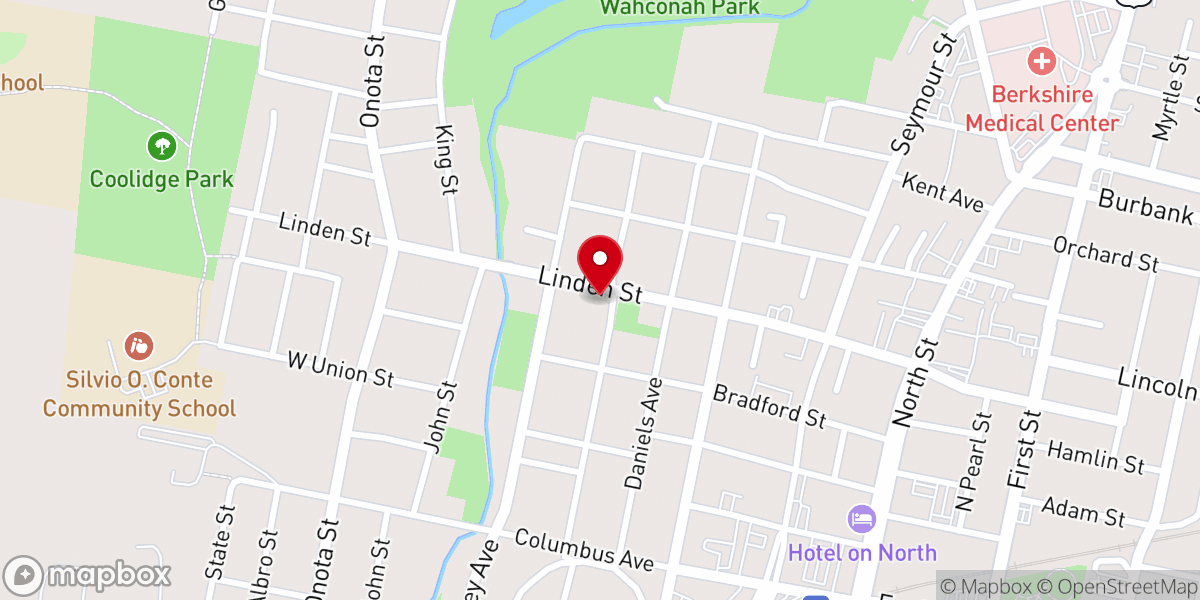 Map showing location of Christian Center