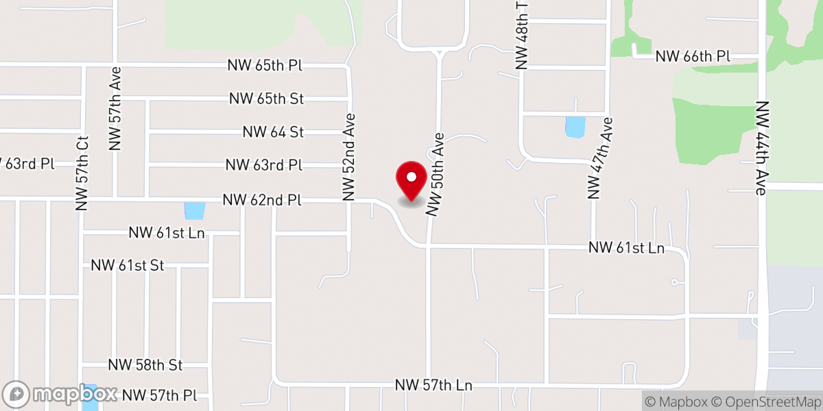 Map showing location of Agape Baptist Church