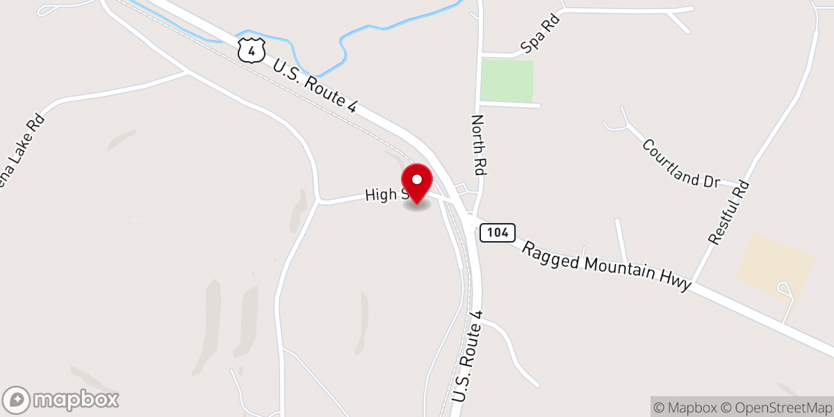 Map showing location of Danbury Community Center