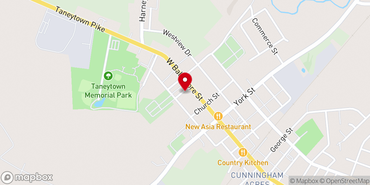 Map showing location of Grace United Church of Christ
