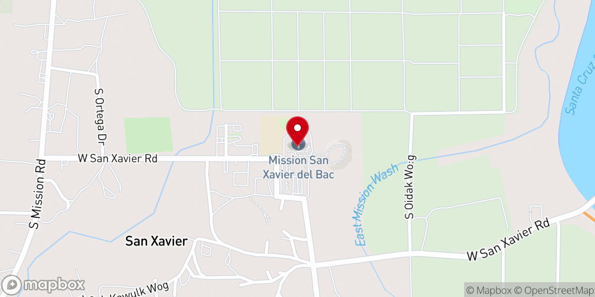 Map showing location of Franciscan Fathers