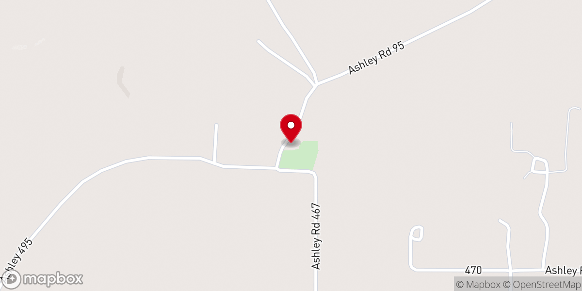 Map showing location of Egypt Baptist Church