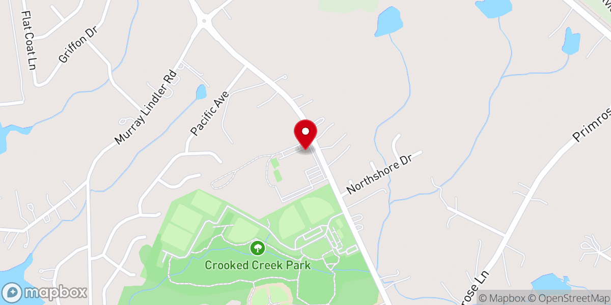 Map showing location of Chapin Baptist Child Dev Center