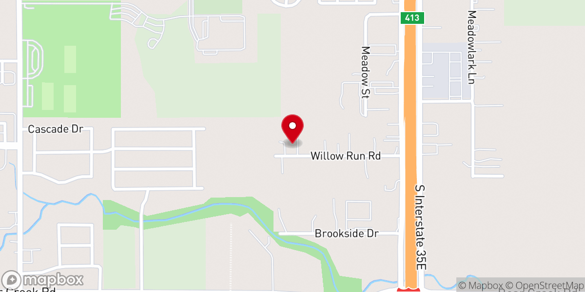 Map showing location of North Glenn Heights Church of Christ
