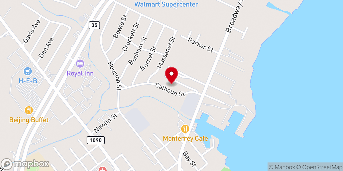 Map showing location of Cornerstone First Assembly of God Church