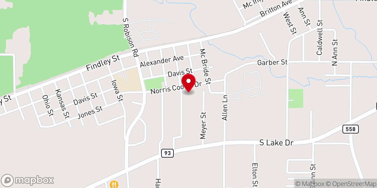 Map showing location of St Paul's Missionary Baptist Church