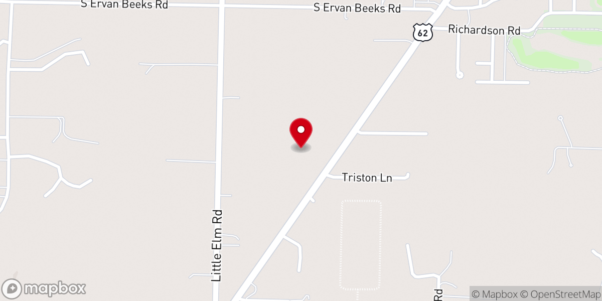 Map showing location of Future Home of Fellowship Bible Church