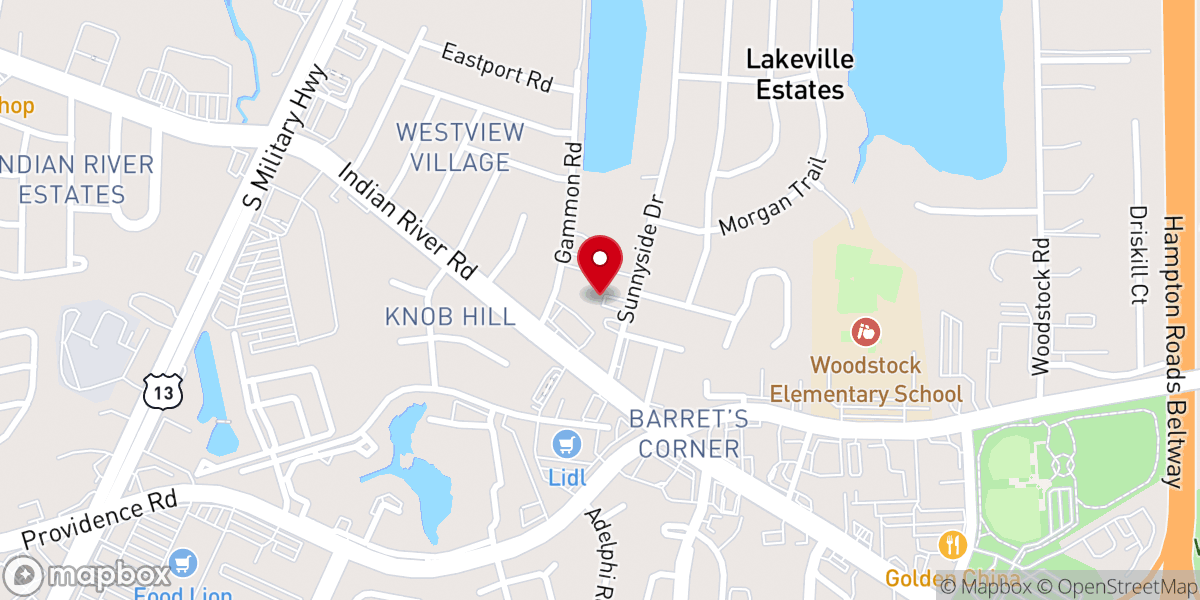 Map showing location of Priest Ministries Inc