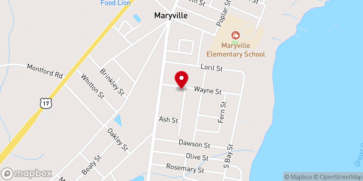 Map showing location of Wayne Methodist Church