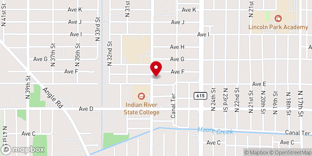 Map showing location of Goodwill Presbyterian Church