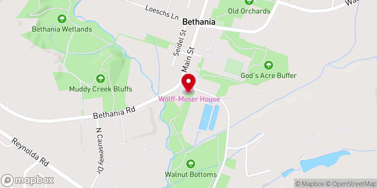 Map showing location of Alpha Chapel