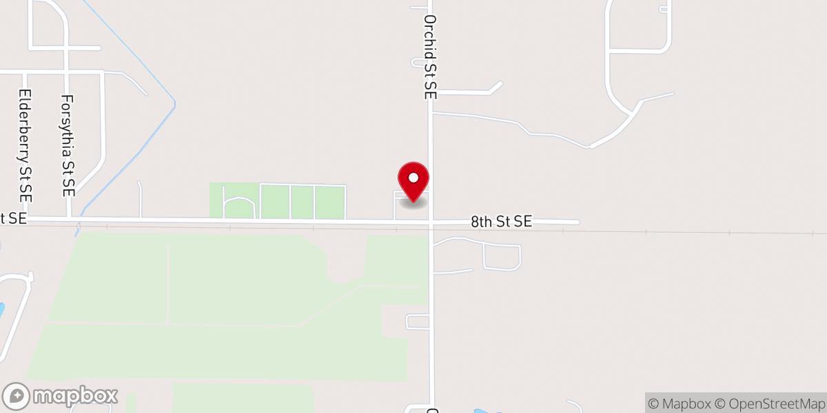 Map showing location of Grace Church