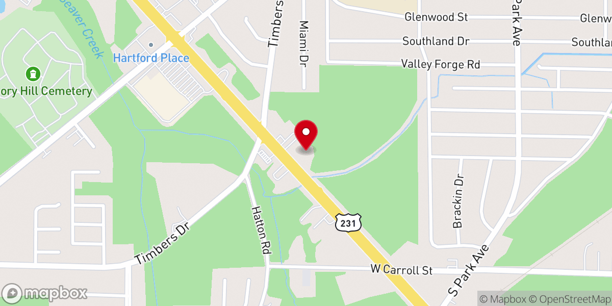 Map showing location of Church By the Way