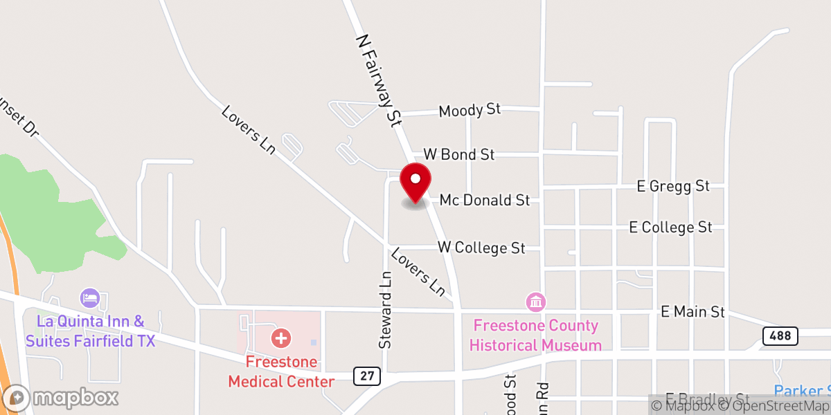 Map showing location of Cornerstone Full Gospel Church