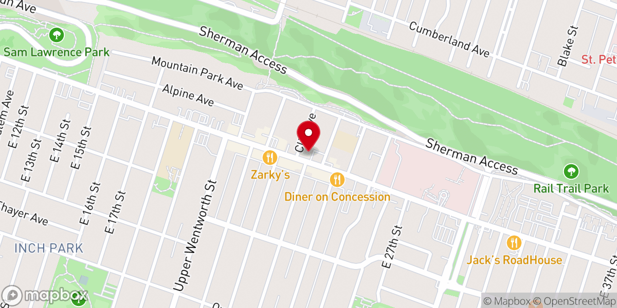 Map showing location of The Salvation Army New Heights Community Church