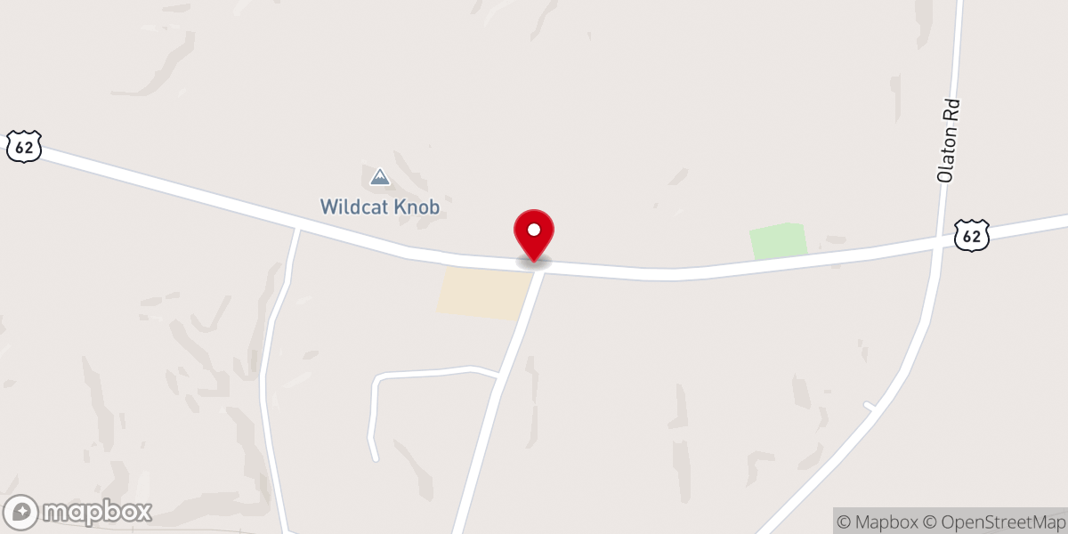 Map showing location of Horse Branch Christian