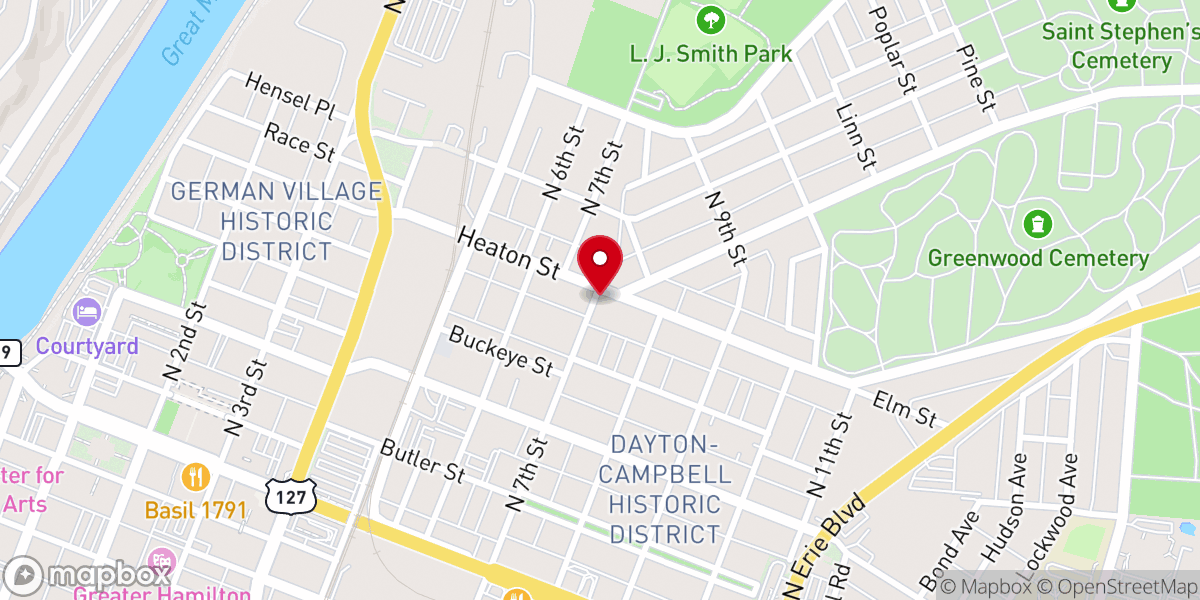 Map showing location of Kelly's House of Love