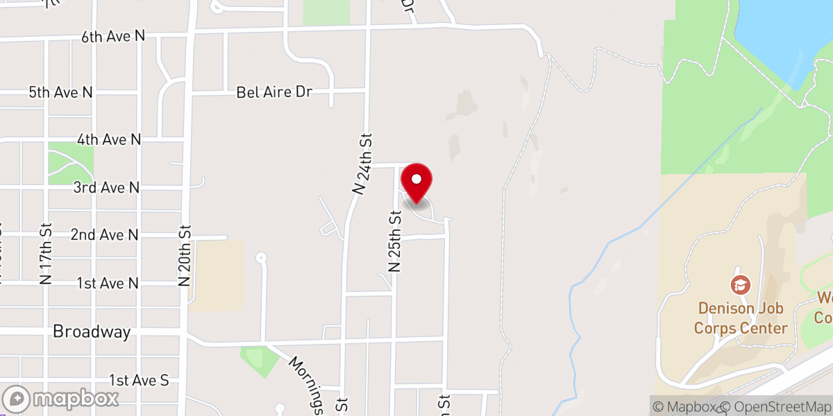 Map showing location of Pioneer Southern Baptist Church