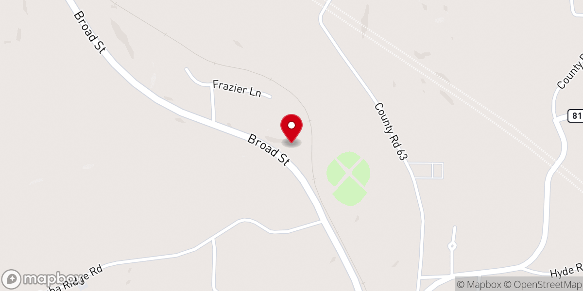 Map showing location of Phil Campbell Church of God - Seventh Day