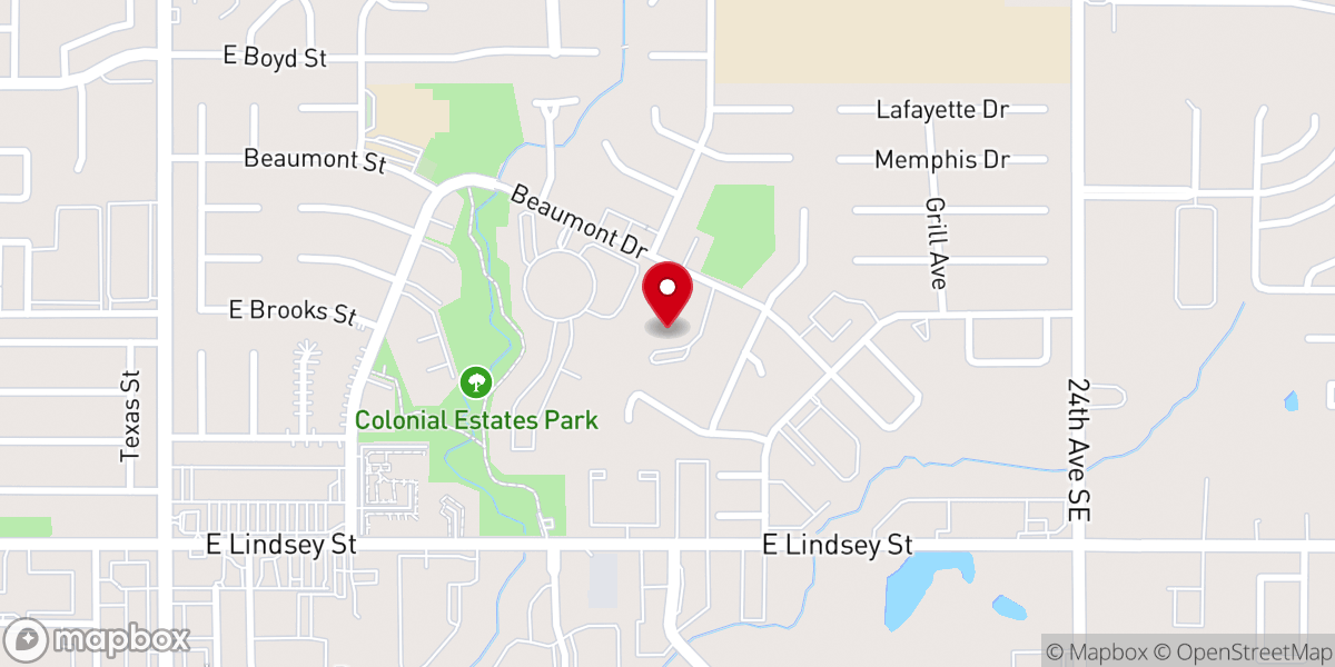Map showing location of First American United Methodst